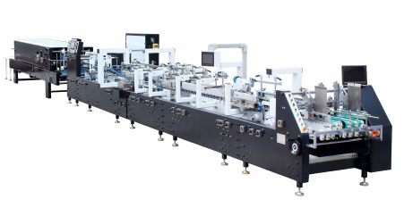 Automatic gluing box machine